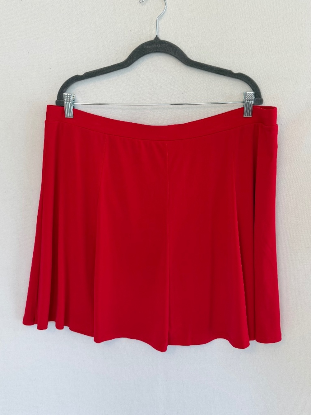 SUSAN GRAVER Women’s Size 1X Liquid Knit Red Skort Skirt